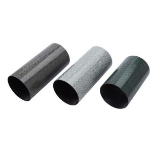 China Custom High Strength Wrapped Color Carbon Fabric Tube Carbon Fabric Roll Wrapped Pipe factory