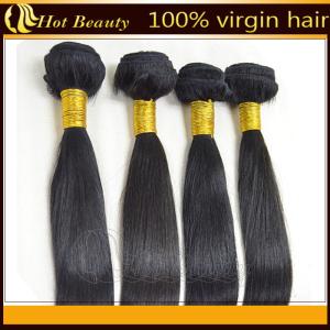 China Black Virgin Brazilian Remy Human Hair Straight factory