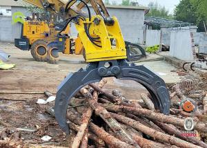China Universal Skid Steer Mounting Hydraulic Log Grapple With 2 Cylinders factory