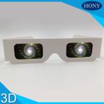 Party Spiral 3d Diffraction Glasses , Pet Materials Fireworks 3d Glasses With