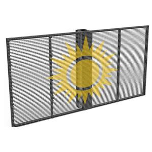 China P10.4-10.4 Indoor Transparent Full Color Customized Window Screen for Advertising factory