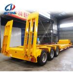 4 Axles 100-120 Ton Electric Station Lowbed Lowboy Semi Trailer for Heavy Load