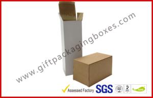 China E Flute Custom Cup Corrugated Paper Box , White / Brown Carton Packing Boxes in Market factory
