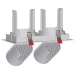 3000LM 18W*2 LED Grille Spotlight 20W Adjustable Ceiling Light