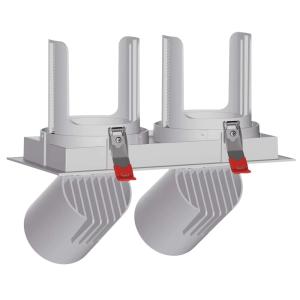 China 3000LM 18W*2 LED Grille Spotlight 20W Adjustable Ceiling Light factory