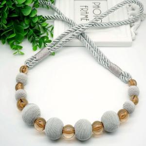 China Delicate custom beads curtain tieback for home decoration factory