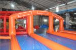 Long Inflatable Water Slide Digital printing 100x7.5m Size