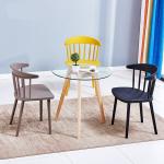 colorful pp plastic chairs dining modern windsor chair