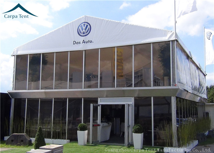 Glass Wall 20 x 25 Exhibition Tents With VIP Cassette Flooring