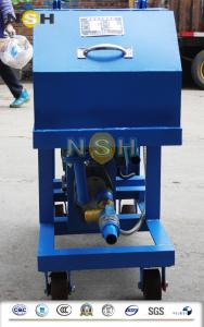 China Three Stage Lube Oil Purifier System / Oil Filter Machine With Wheels factory
