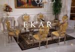 Luxury antique wooden furniture diningroom sets dining table Europe Style LS