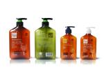 Flat Square Plastic Pump Bottles , Amber Plastic Massage Oil Bottles