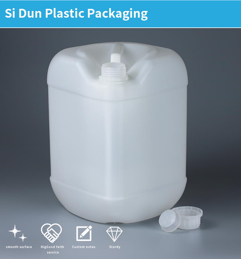 Paint 10L HDPE Container 317mm Screw Plastic Cap Square Plastic Barrels