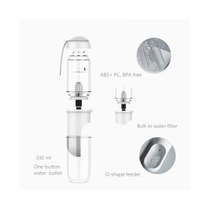 China Customized Puppy Drinking Bottle Filtered Pure Water BPA Free Double Leakproof factory