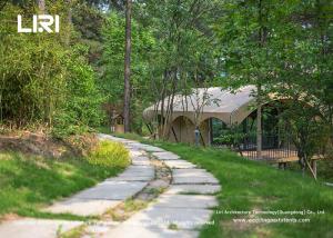 China Winter Safari Yurt House Luxury Glamping Tents With Private Bathroom factory