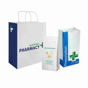 China Disposable Brown Kraft Paper Bag SOS Custom Pharmacy Bags Pouches factory