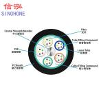 48 Core Optical Fiber Cable , Buried Fiber Optic Cable High Strength