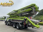 49X-6RZ Used ZOOMLION Concrete Pump MERCEDES BENZ 8X4 Green Gray