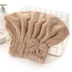 Easy Wear 400gsm Coral Fleece Hair Towel Super Soft Custom Design