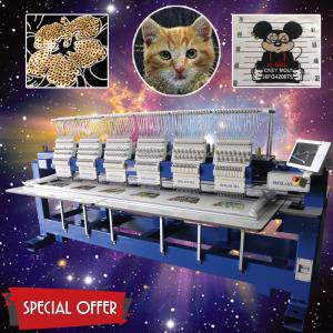 China HO1506H low price automatic t-shirt flat 3d cap embroidery machine 400*450mm mulit head computer embroidery machine factory