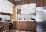 50cm Paint High Gloss Modern Modular Kitchen Cabinets Ss304 Sink High Glossy