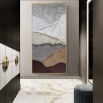 Modern Home Wall Decoration Hand Painted Multi Color Abstract Oil Painting on