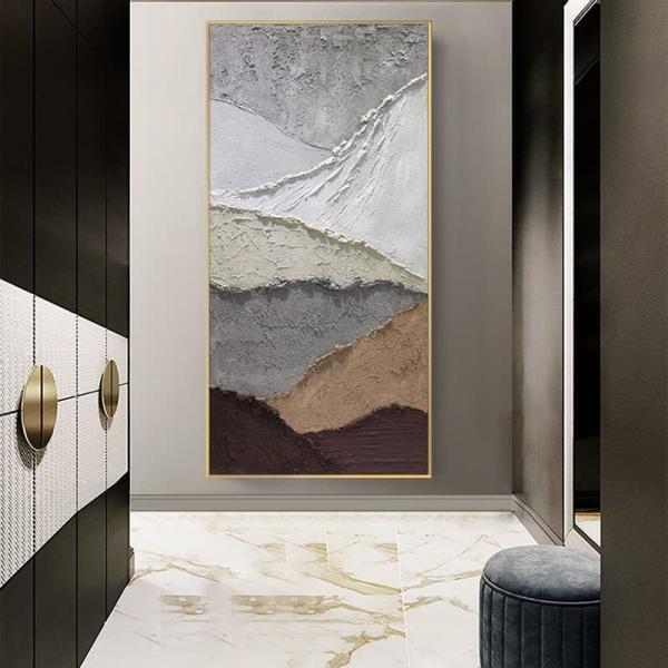Modern Home Wall Decoration Hand Painted Multi Color Abstract Oil Painting on