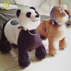 China Hansel stuffed kids amusement motorized plush animals electric riding toys factory