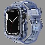 Fashionable 6 Colors TPU Loop Replacement Sport Bands for Apple Watch 7 and