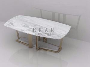 China Italy Simple Style Modern Designs Grey Marble Coffee Table ZZ-ZC1712 factory
