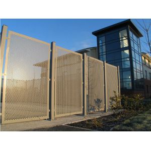 China Waterproof Metal Wire Mesh Fencing 2mm Aluminium Perforated Panels on sale