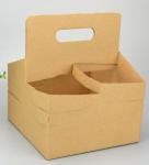 Disposable Take Away Coffee Cup Carrier Paper Pulp For 2 Cups 4 Cups Stable