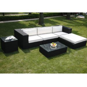 China American Style Chesterfield Sofa Outdoor Sectional Patio Furniture L-shape Aluminum Sofa Set for Your Garden factory