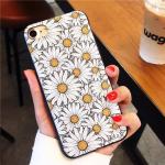 PC+TPU Chrysanthemum Relief Painting Back Cover Cell Phone Case For iPhone 7 6s