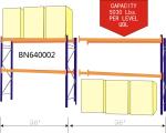 96 X 36 Inch Warehouse Pallet Shelving , 14 Gauge Industrial Steel Storage Racks