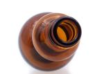 Brown Cosmetic Glass Bottles , Amber Glass Cosmetic Jars OEM Service