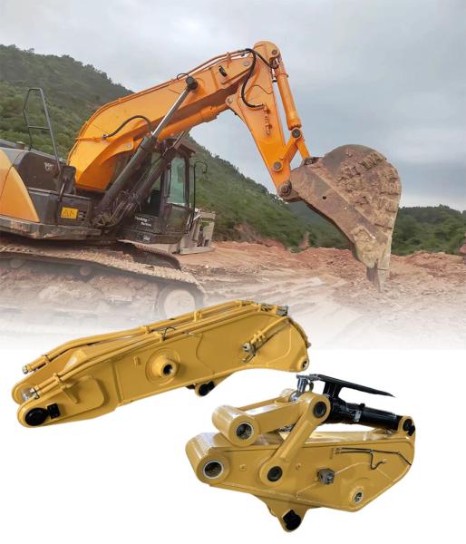 Tunnel Construction Excavator Extended Reach Arm Short Boom Excavator Adjustable