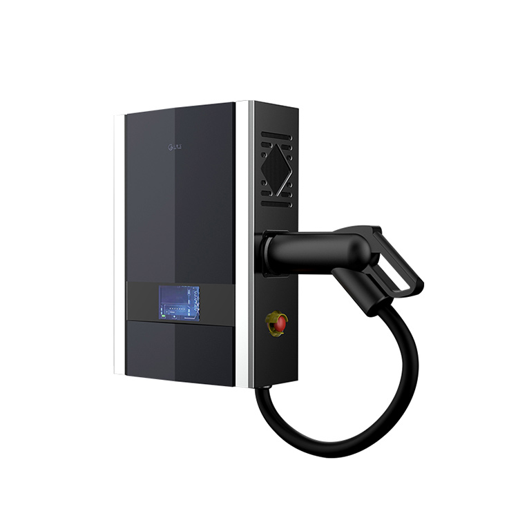 220Vac Input Voltage Portable CCS EV 200-750V Mobile 7Kw Dc Charger Station with Wall Hanging and Connectors CHAdeMO CCS