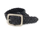 Casual Mens 4.0cm Brown Braided Leather Belt For Pants