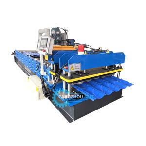 China Steel Profile Zee Tile PPGI 0.3mm Roof Tile Forming Machine For Construction factory