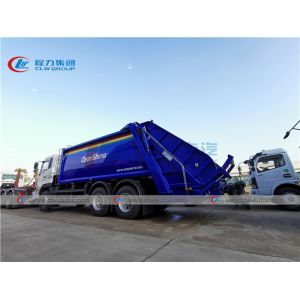 LHD Dongfeng 6X4 20CBM Rear Loader Garbage Compactor Truck