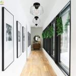 Iron Glass Nordic Pendant Light Living Room LED Lamp MS220