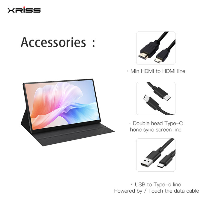UHD 1080P Portable Monitor Screen 15.6Inch 60Hz USB For Switch