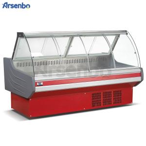 China 220V 50HZ Commercial Deli Coolers , Supermarket Meat Display Chiller factory