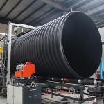 DN1000mm SN12.5 Double Wall Perforated Drain Pipe , HDPE Corrugated Plastic Pipe