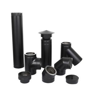 China Robust Single Wall Chimney Pipe Duct Compact Structure Steel Furnace Anti Rust factory