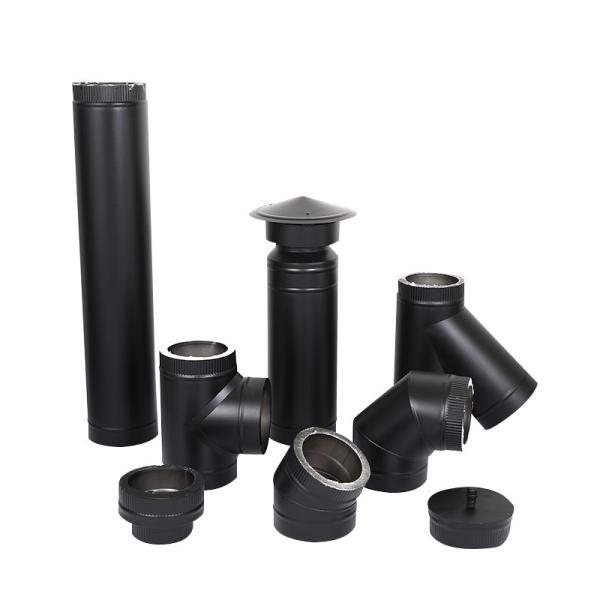 Fireplace Elbow Insulated Wood Stove Pipe Lightweight Long Durability Profession
