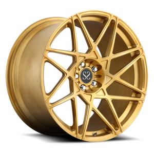China Custom Gold 1 Piece Forged Wheels VOLKSWAGEN TOUAREG II 21x10 5x120 factory