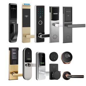 China Durable Stainless Steel Hotel Smart Locks With RFID Card/ Mechanical Key factory