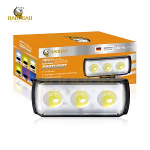 China BAOBAO LIGHTING Aluminum 3 Lens 4 Eyes 5 LED 6 Lens Owl Light Red Blue Polic Light Front Fog Lamp LED Headlights for Motor factory